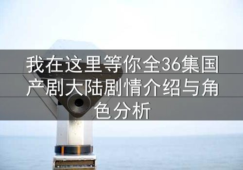 我在这里等你全36集国产剧大陆剧情介绍与角色分析