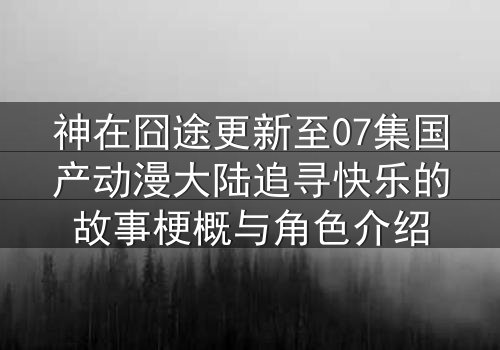 神在囧途更新至07集国产动漫大陆追寻快乐的故事梗概与角色介绍