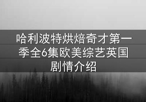 哈利波特烘焙奇才第一季全6集欧美综艺英国剧情介绍