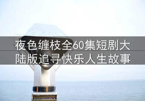 夜色缠枝全60集短剧大陆版追寻快乐人生故事