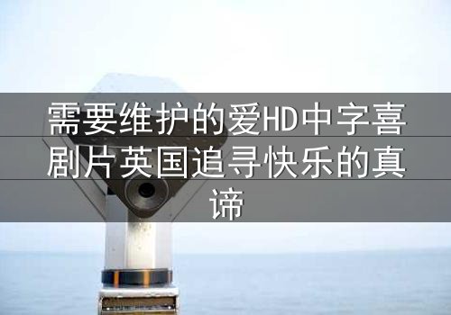需要维护的爱HD中字喜剧片英国追寻快乐的真谛