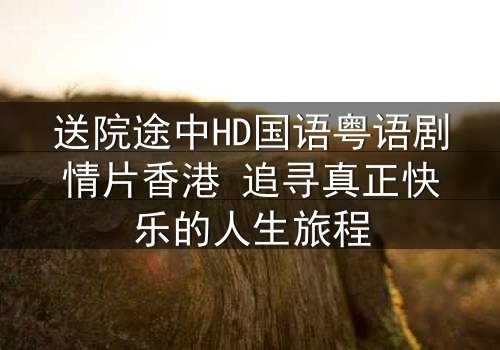 送院途中HD国语粤语剧情片香港 追寻真正快乐的人生旅程