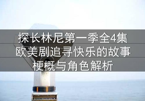 探长林尼第一季全4集欧美剧追寻快乐的故事梗概与角色解析