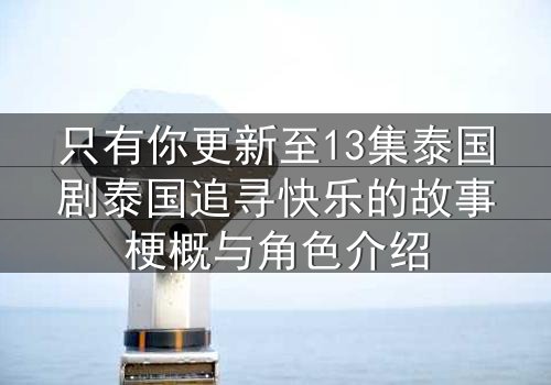 只有你更新至13集泰国剧泰国追寻快乐的故事梗概与角色介绍