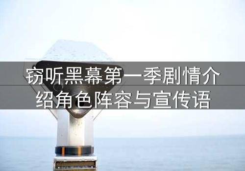 窃听黑幕第一季剧情介绍角色阵容与宣传语