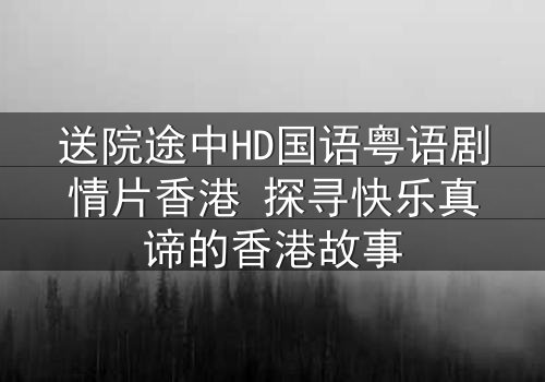 送院途中HD国语粤语剧情片香港 探寻快乐真谛的香港故事