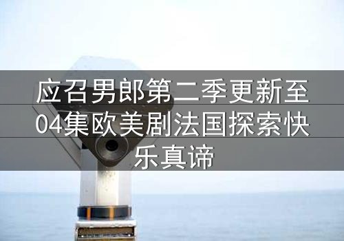 应召男郎第二季更新至04集欧美剧法国探索快乐真谛
