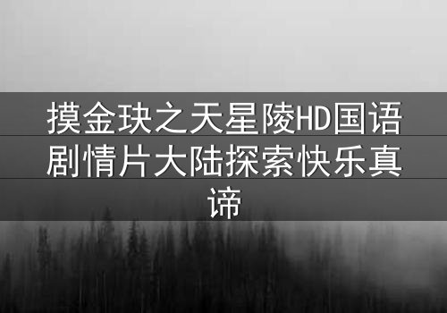 摸金玦之天星陵HD国语剧情片大陆探索快乐真谛