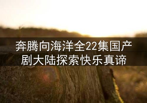 奔腾向海洋全22集国产剧大陆探索快乐真谛