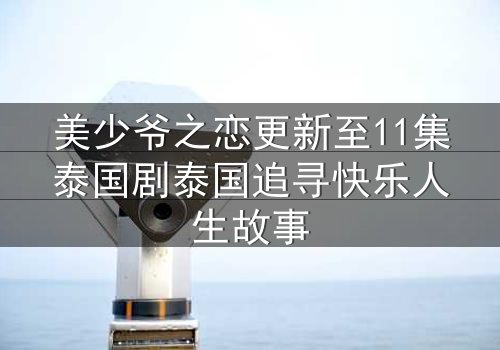 美少爷之恋更新至11集泰国剧泰国追寻快乐人生故事