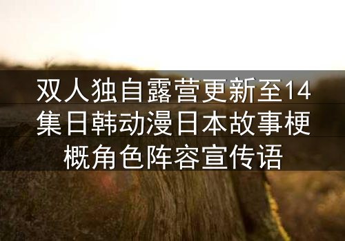 双人独自露营更新至14集日韩动漫日本故事梗概角色阵容宣传语