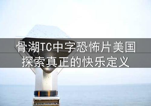 骨湖TC中字恐怖片美国探索真正的快乐定义