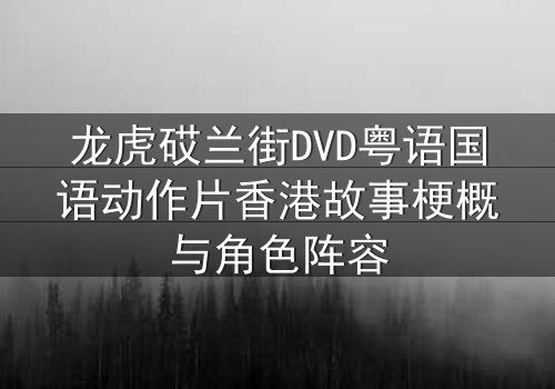 龙虎砹兰街DVD粤语国语动作片香港故事梗概与角色阵容