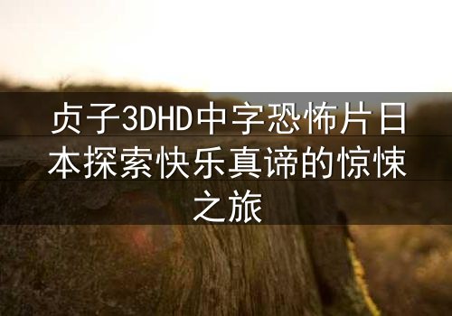贞子3DHD中字恐怖片日本探索快乐真谛的惊悚之旅