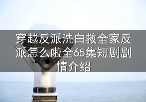 穿越反派洗白救全家反派怎么啦全65集短剧剧情介绍