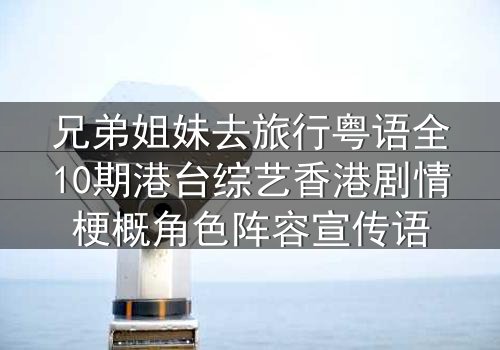 兄弟姐妹去旅行粤语全10期港台综艺香港剧情梗概角色阵容宣传语