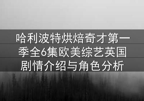 哈利波特烘焙奇才第一季全6集欧美综艺英国剧情介绍与角色分析