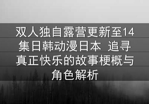 双人独自露营更新至14集日韩动漫日本 追寻真正快乐的故事梗概与角色解析